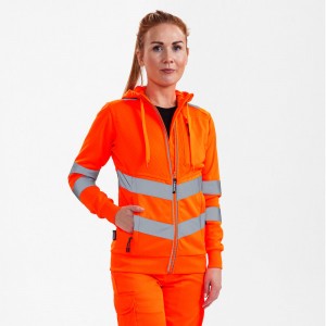 FE Engel damska bluza z kapturem Safety Ladies Sweat Cardigan 8027-241/10