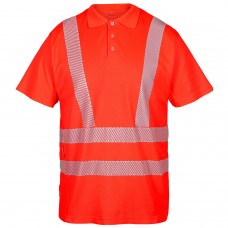FE Engel koszulka polo Safety EN 20471 Poloshirt - Red