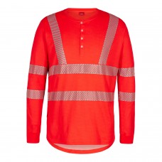 FE Engel koszulka robocza długi rękaw Safety Long-Sleeved T-Shirt - Red