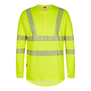 FE Engel koszulka robocza długi rękaw Safety Long-Sleeved T-Shirt - Yellow