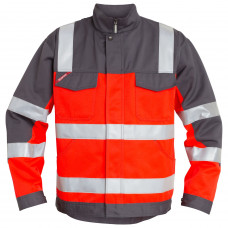 FE Engel lekka kurtka Safety EN 20471 Jacket - Red/Grey