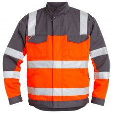 FE Engel lekka kurtka Safety EN 20471 Jacket - Orange/Grey