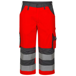 FE Engel spodnie odblaskowe Safety EN 20471 3/4 Trousers - Red/Grey