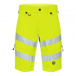 FE Engel krótkie spodnie odblaskowe Safety Shorts - Yellow/Green